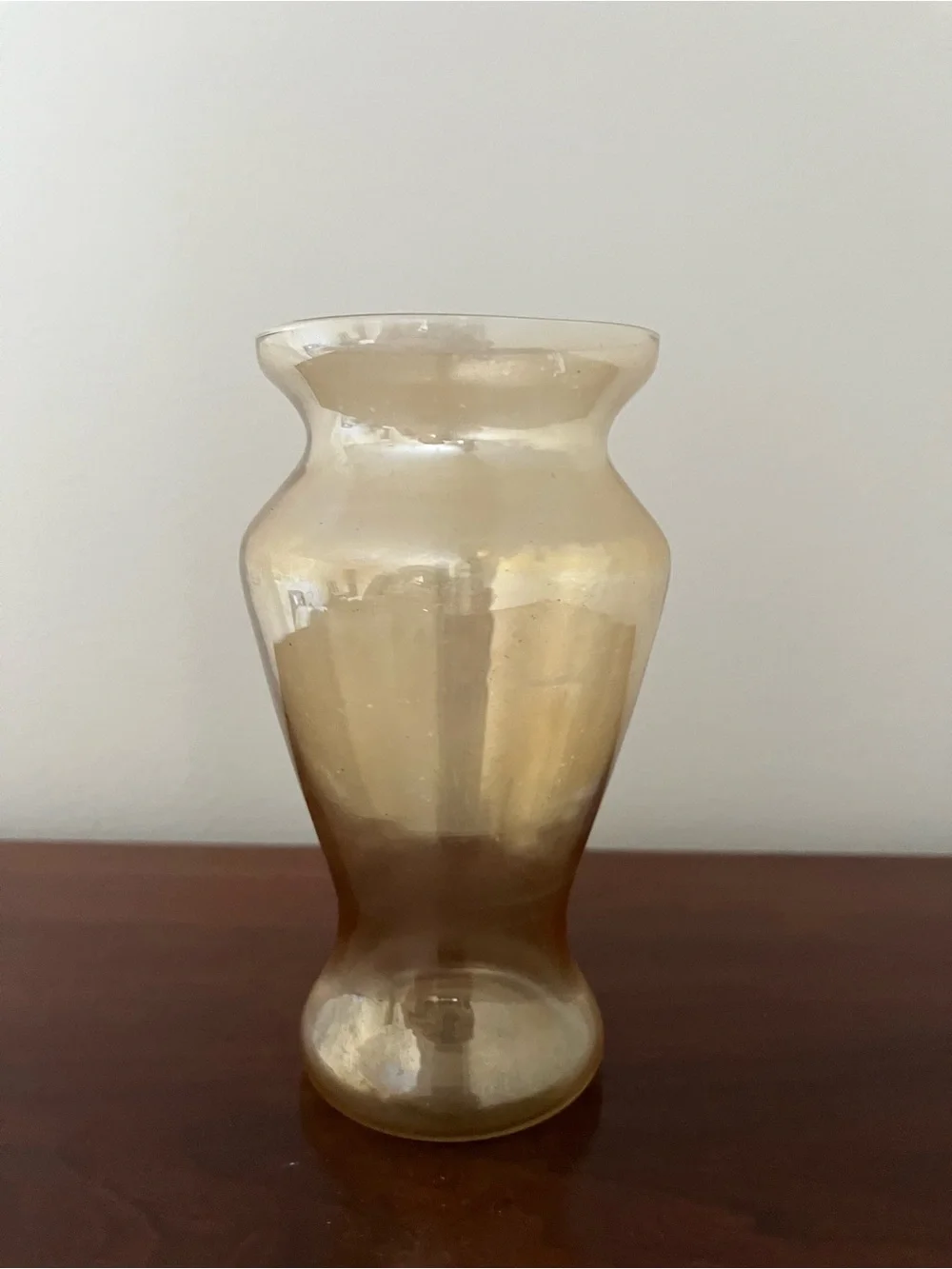 Vintage Marigold Carnival Glass Vase